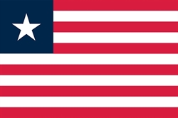 [ai] The flag of Liberia, featuring red and white stripes with a blue rectangle in the top left corner containing a single white star.