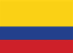 [ai] The national flag of Colombia, featuring three horizontal stripes: yellow on top, blue in the middle, and red at the bottom.
